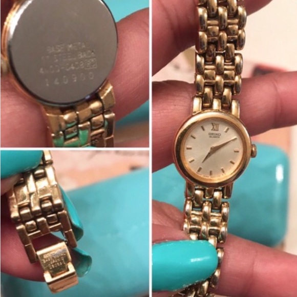 👑✅PRICE FIRM✅Vintage Seiko Stainless Steel Gold Watch - Picture 14 of 17